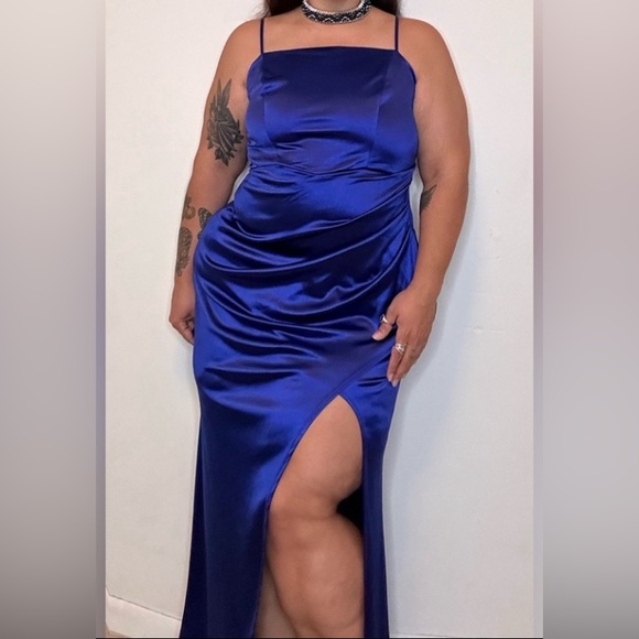 Honey and Rosie Formal Gown Royal Blue - Picture 2 of 5